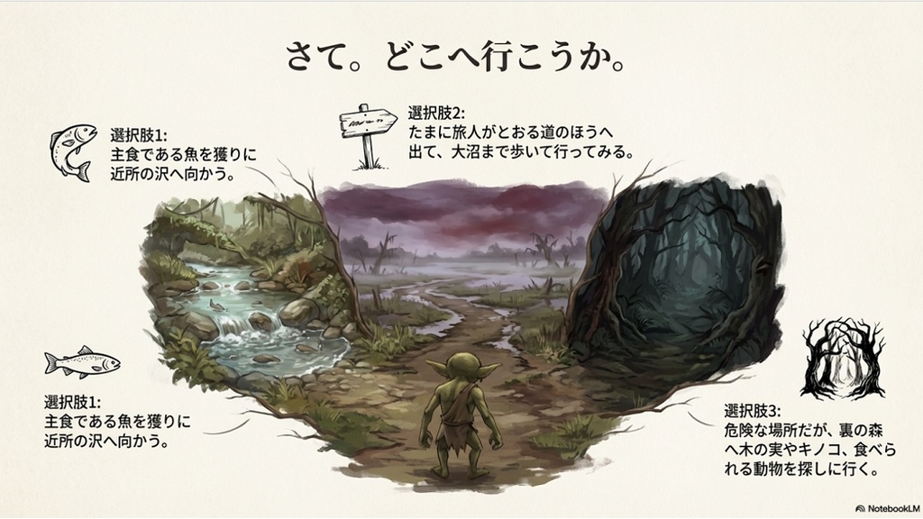 モンスター!モンスター!TRPG ソロアドベンチャー『沼をめぐる冒険~闇の蛇奇譚~』