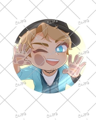 【ぼかぷ】Brunoぺたり缶バッジ