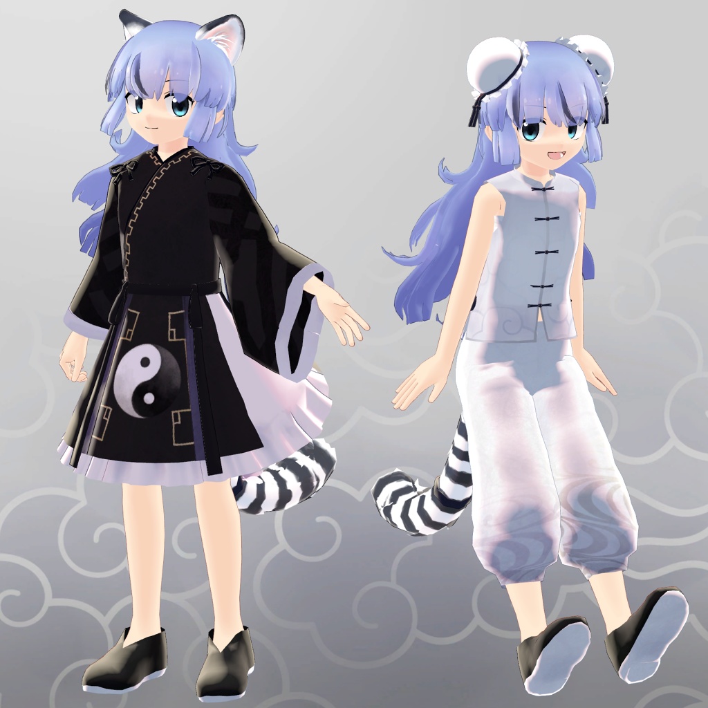 【VRChat/VRM対応モデル】静月 -Jingyue-