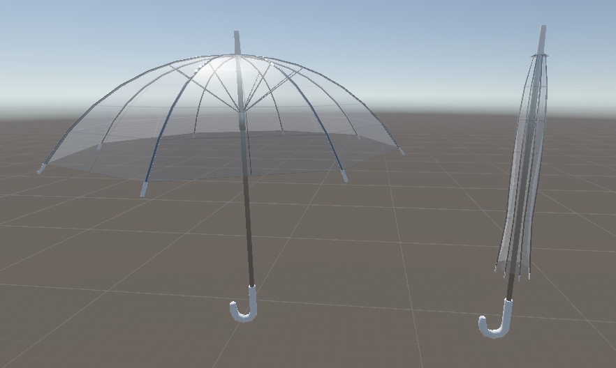 【fbx/blend】傘 3Dモデル