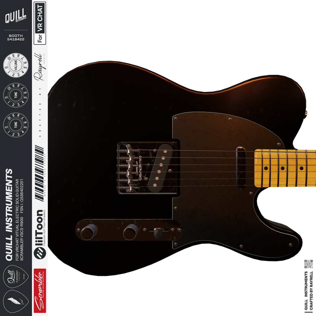 SCRAMBLER - VRエレクトリックギター 【VRChat想定】