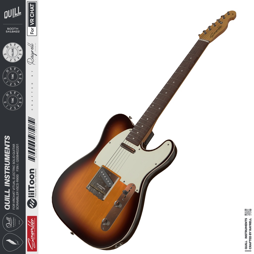 SCRAMBLER - VRエレクトリックギター 【VRChat想定】