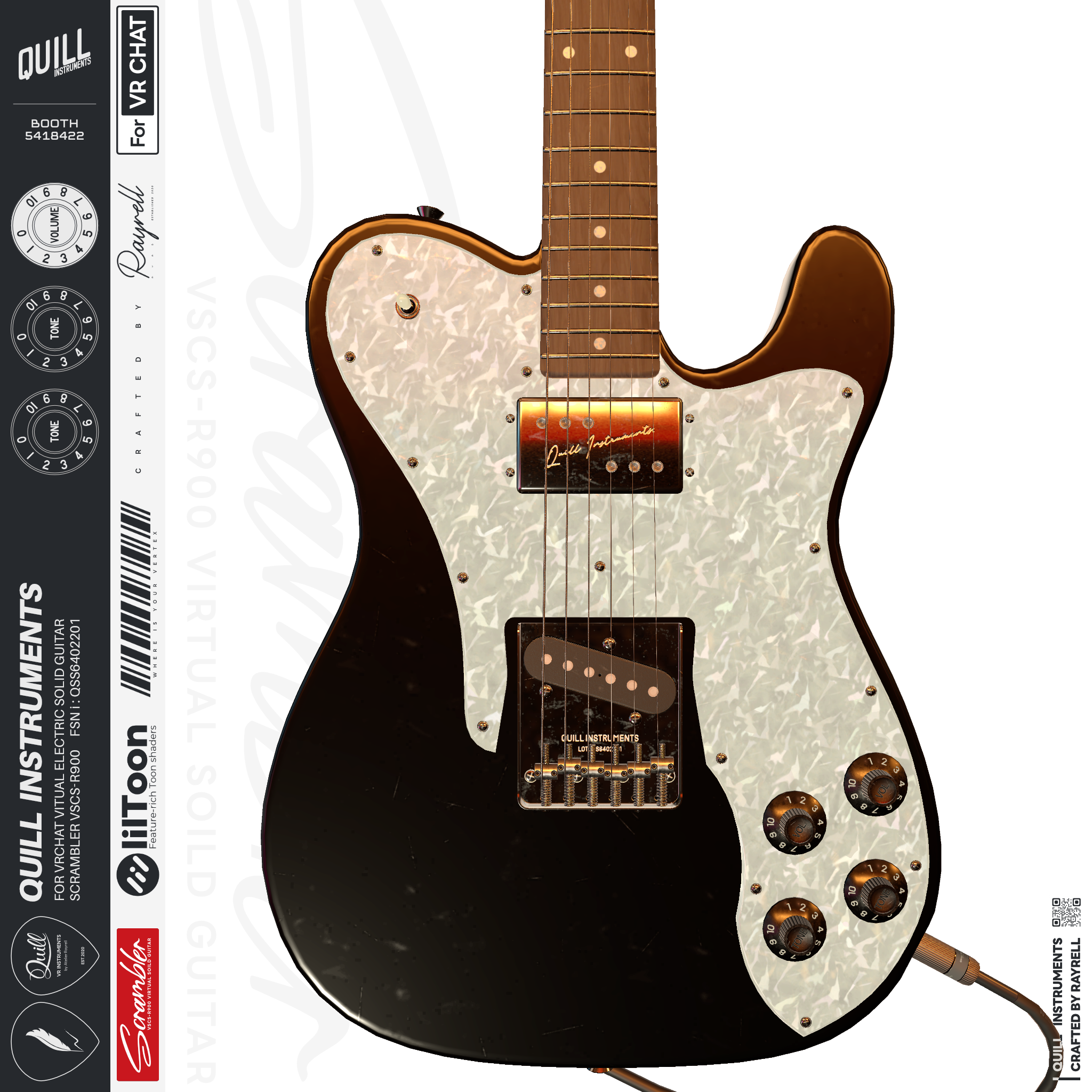 SCRAMBLER  - VRエレクトリックギター  【VRChat想定】