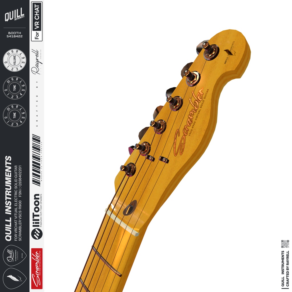 SCRAMBLER - VRエレクトリックギター 【VRChat想定】