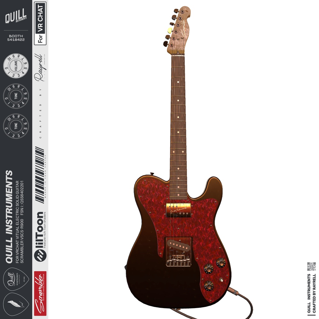 SCRAMBLER - VRエレクトリックギター 【VRChat想定】