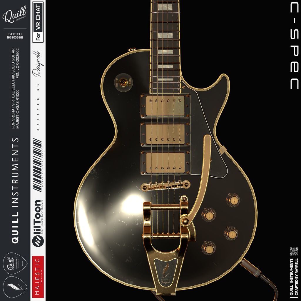 MAJESTIC - VRエレクトリックギター 【VRChat想定】