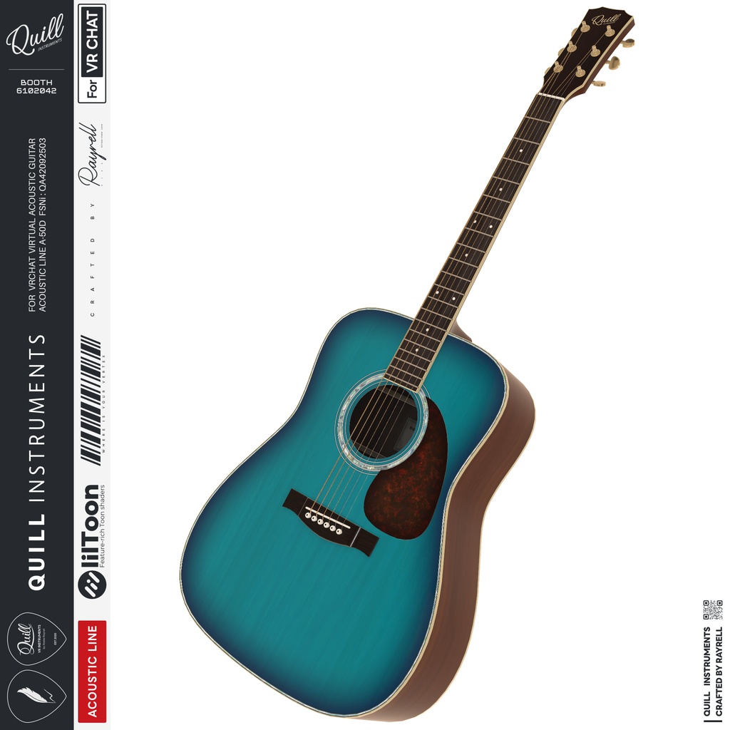 A-50D - VRアコースティックギター 【VRChat想定】