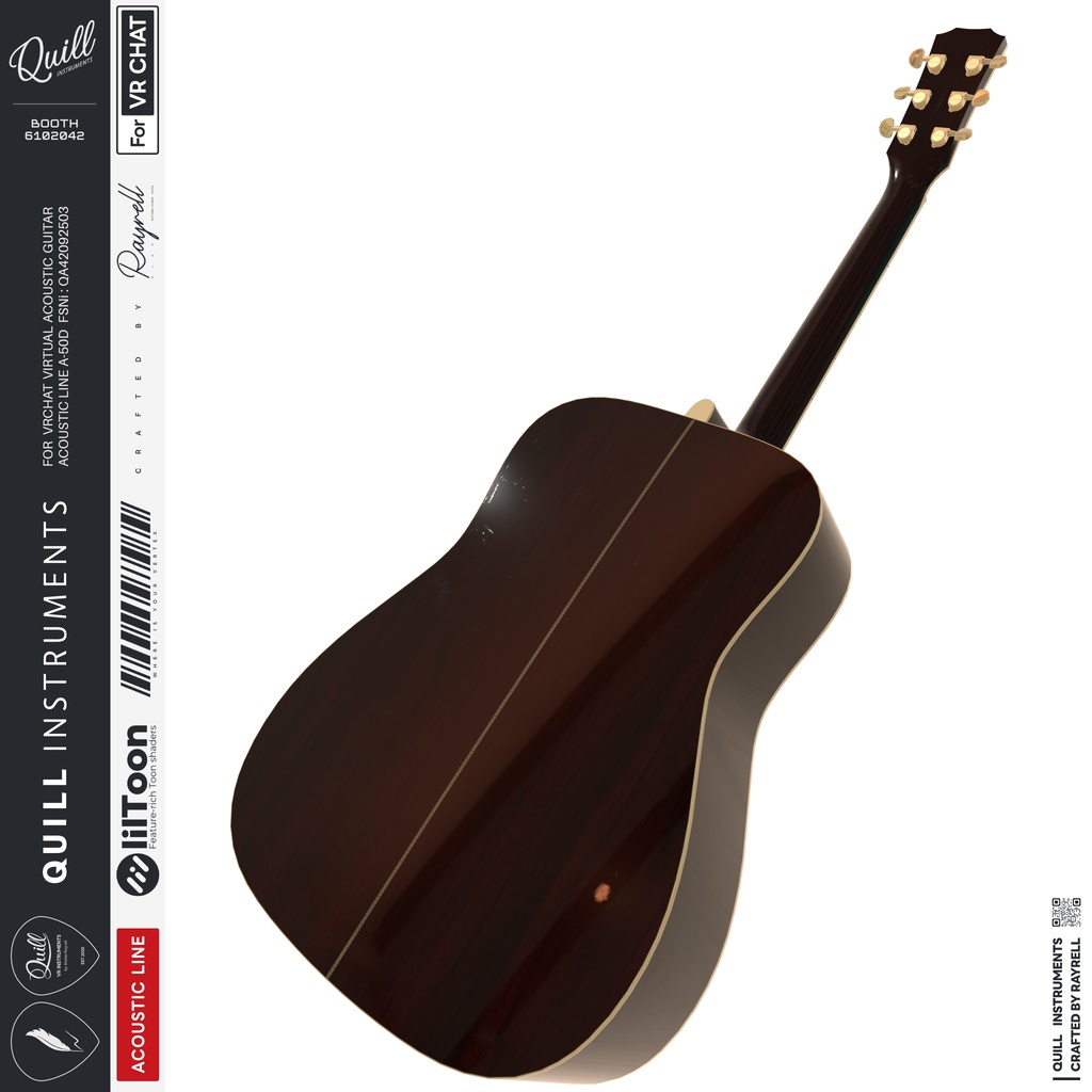 A-50D - VRアコースティックギター 【VRChat想定】