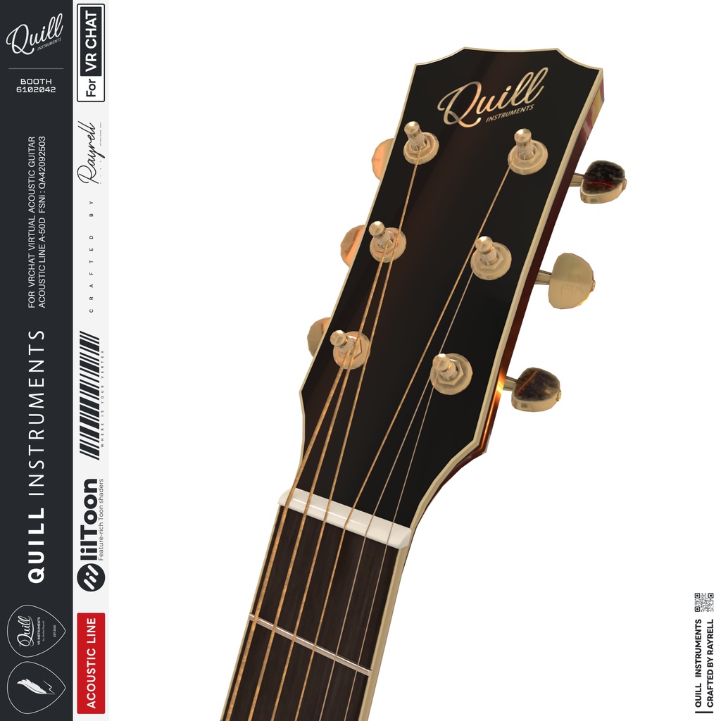 A-50D - VRアコースティックギター 【VRChat想定】