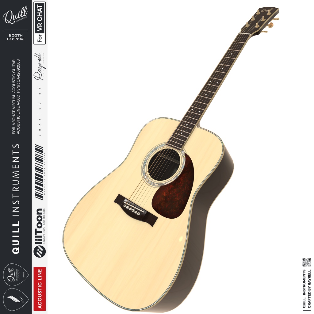 A-50D - VRアコースティックギター 【VRChat想定】