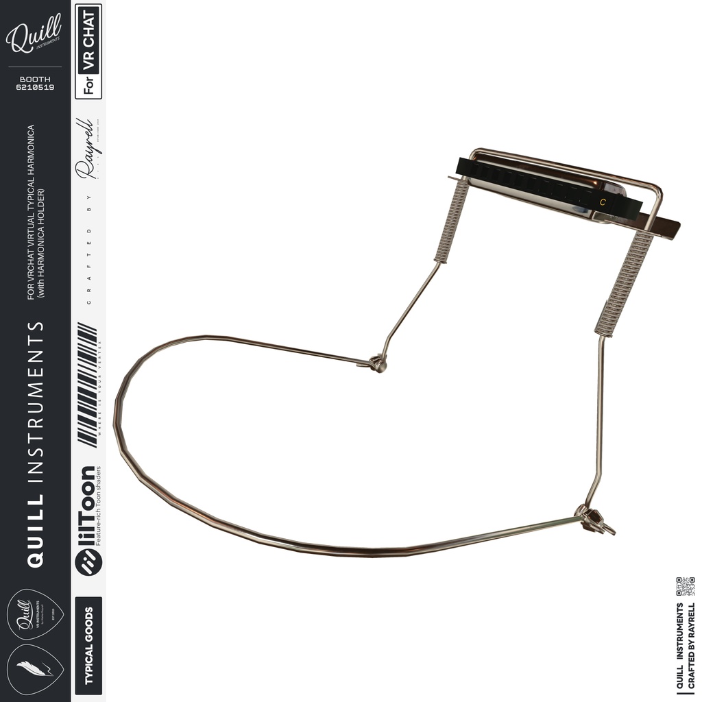 TYPICAL HARMONICA - VRChat想定 ハーモニカ(ホルダー付き)