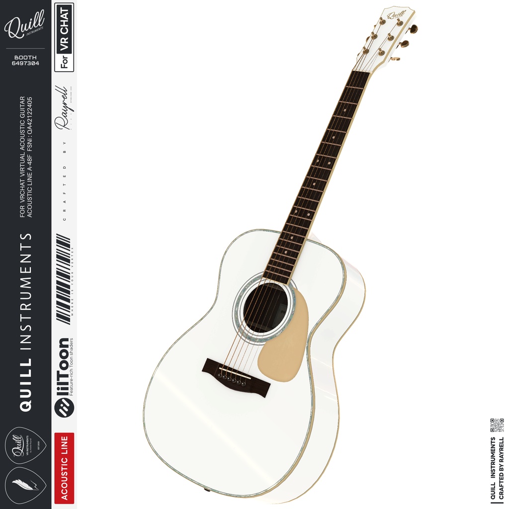 A-48F - VRアコースティックギター 【VRChat想定】