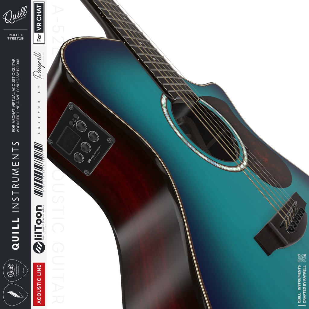 A-52E - VRアコースティックギター 【VRChat想定】