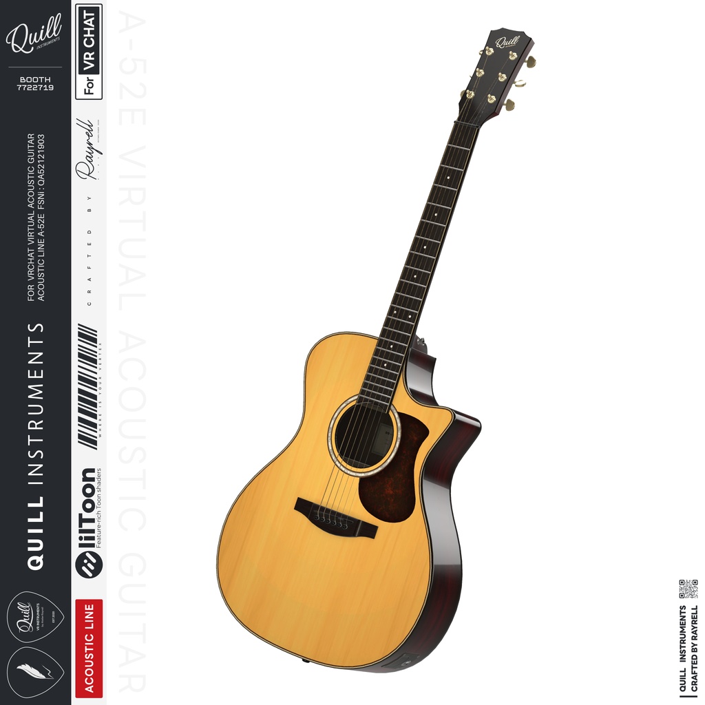 A-52E - VRアコースティックギター 【VRChat想定】