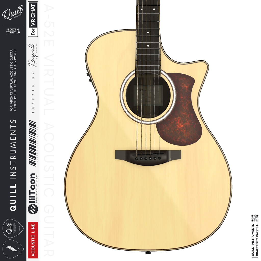 A-52E - VRアコースティックギター 【VRChat想定】