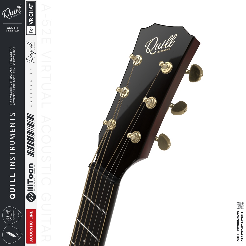 A-52E - VRアコースティックギター 【VRChat想定】