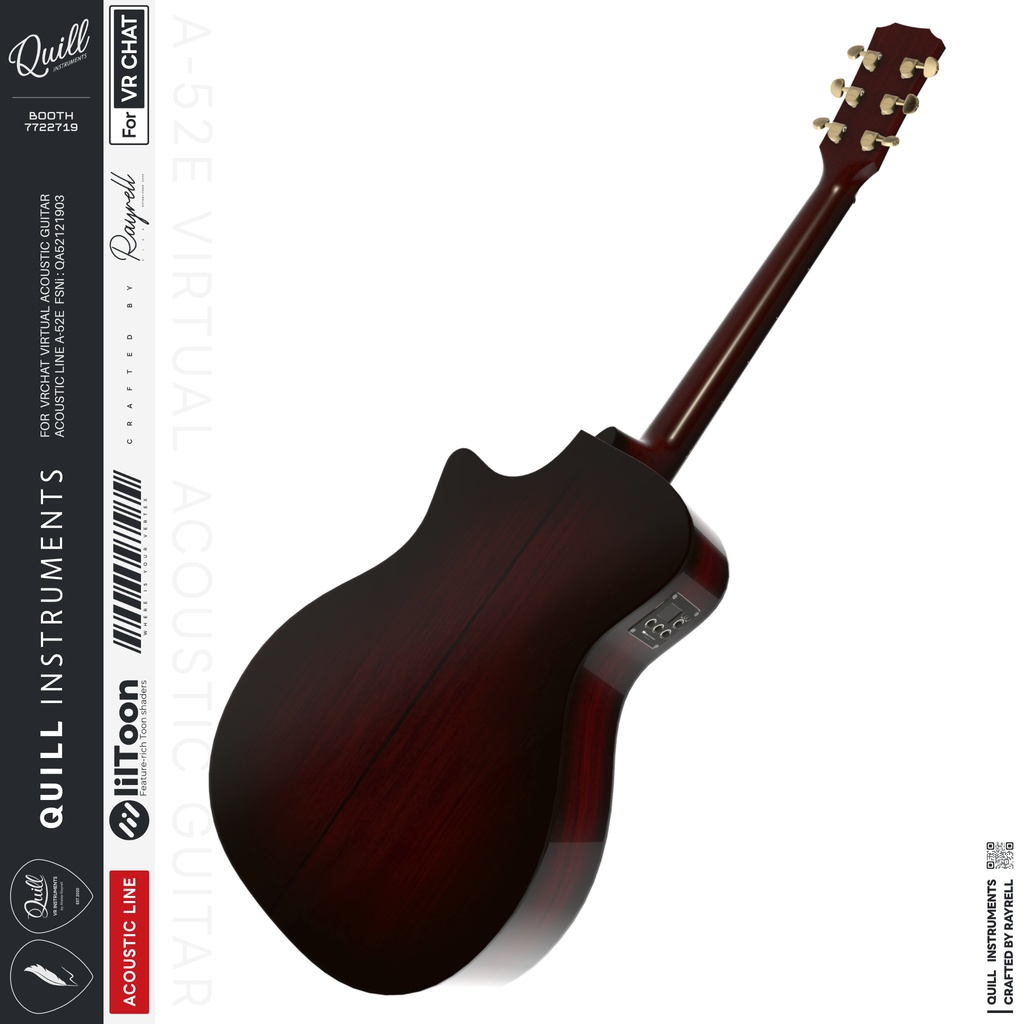 A-52E - VRアコースティックギター 【VRChat想定】