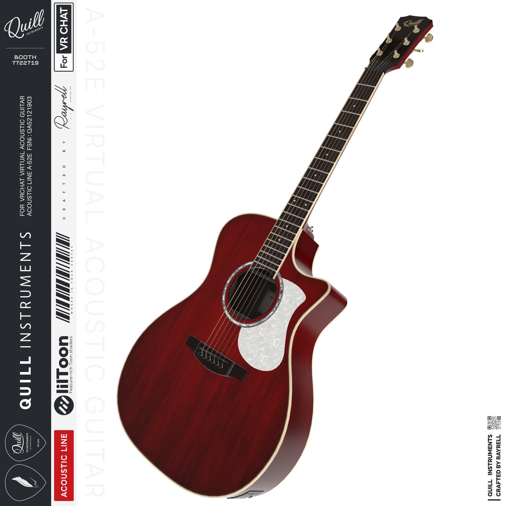 A-52E - VRアコースティックギター 【VRChat想定】