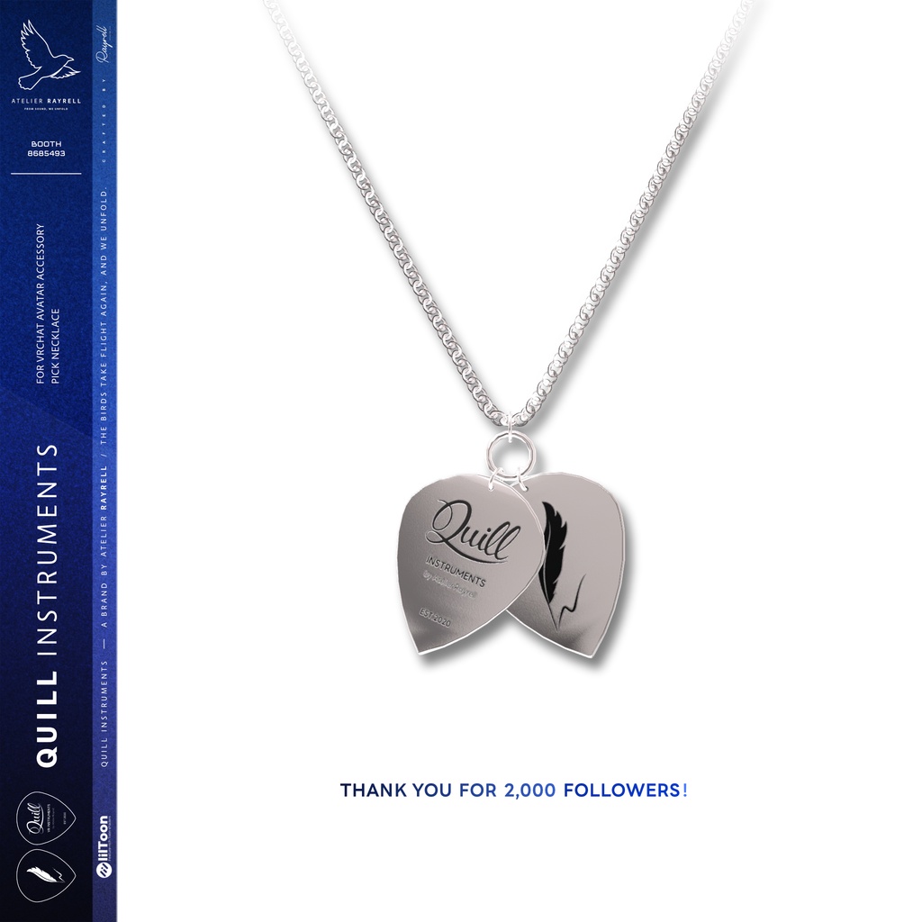 Pick Necklace【BOOTHフォロワー2000人記念・VRChat想定】