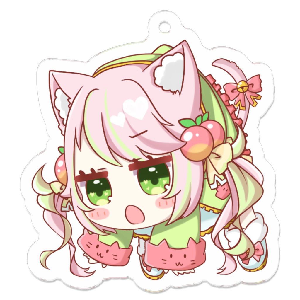 ひっぱりももちゃんアクキー