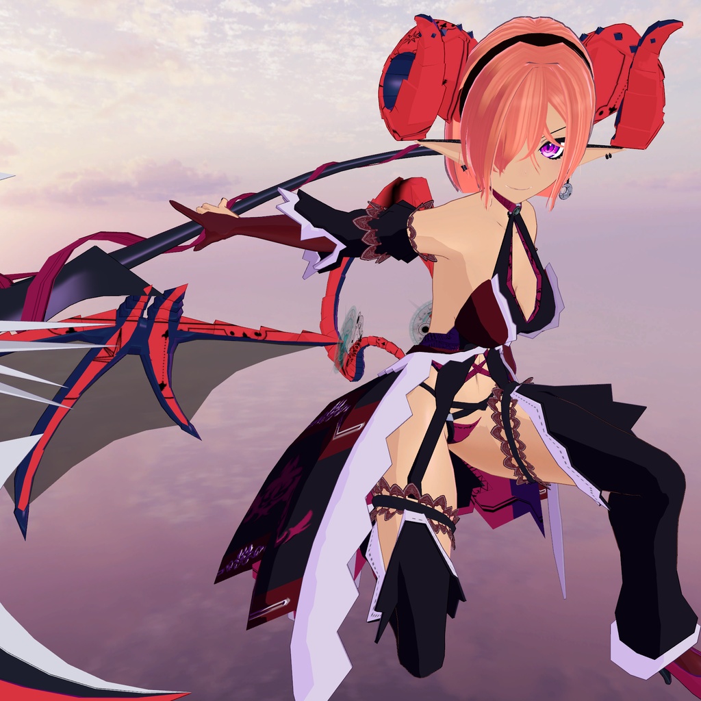 VRCアバター向けヘアセット「CustomHair 2nd」Ver.1.0.1