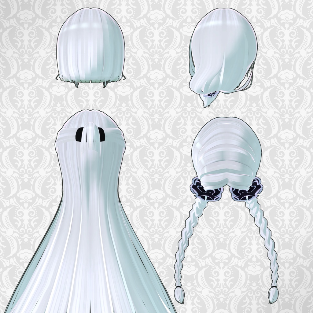 VRCアバター向けヘアセット「CustomHair 2nd」Ver.1.0.1