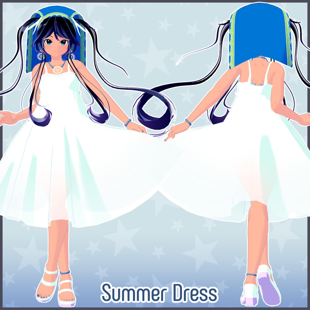 Beryl-Terrsa(ベリル・テルサ) ExF Ver.1.0.1【VRC想定オリジナル3Dモデル】