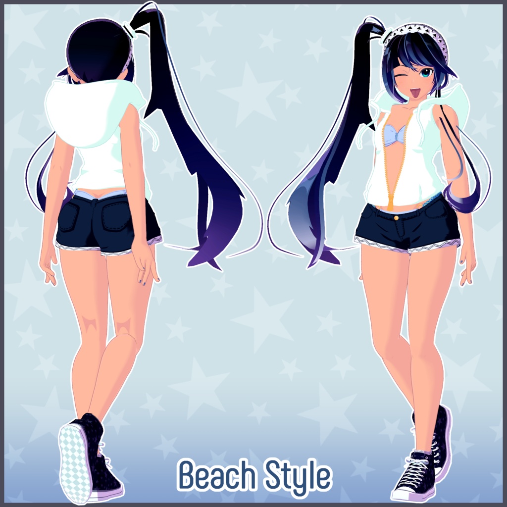 Beryl-Terrsa(ベリル・テルサ) ExF Ver.1.0.1【VRC想定オリジナル3Dモデル】