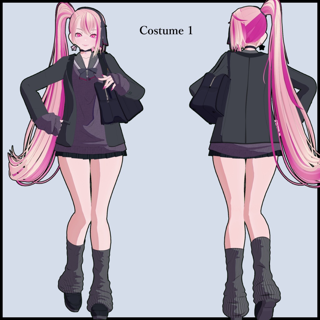 【SBOシリーズ】ひびき(Hibiki) Ver.1.1.0【VRC想定オリジナル3Dモデル】