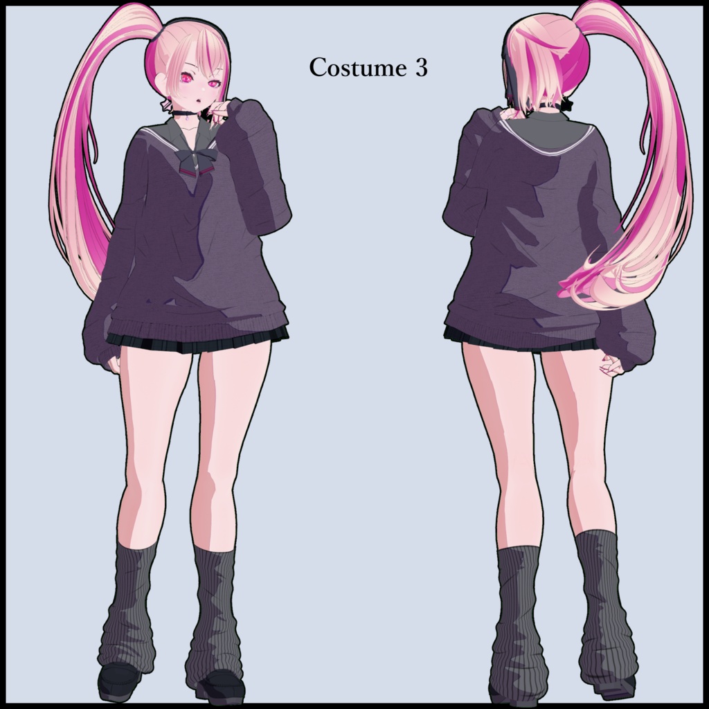 【SBOシリーズ】ひびき(Hibiki) Ver.1.1.0【VRC想定オリジナル3Dモデル】