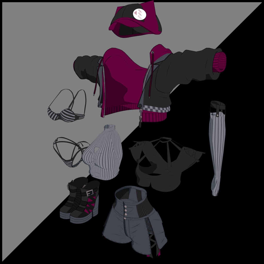 【SBOシリーズ共通衣装】ExCostume Ver.1.1.0【ModularAvatar対応】