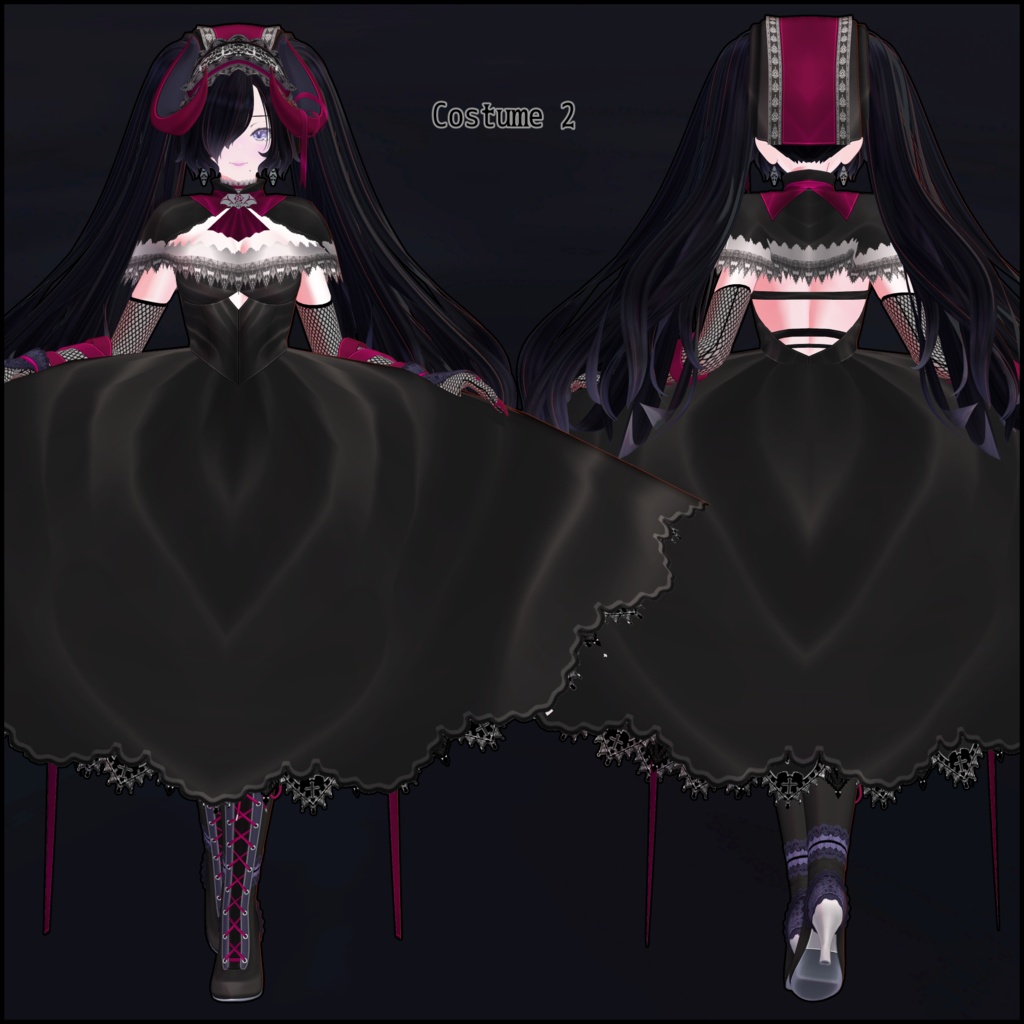 【SALE】【SBOシリーズ】ill(イル) Ver.1.1.0【VRC想定オリジナル3Dモデル】