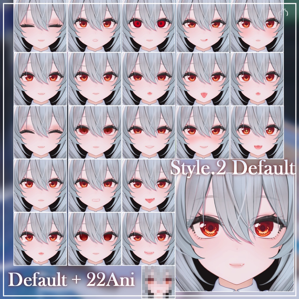 【ミルティナMilltina】Throns_Eyes、MakeUp、BlendShape