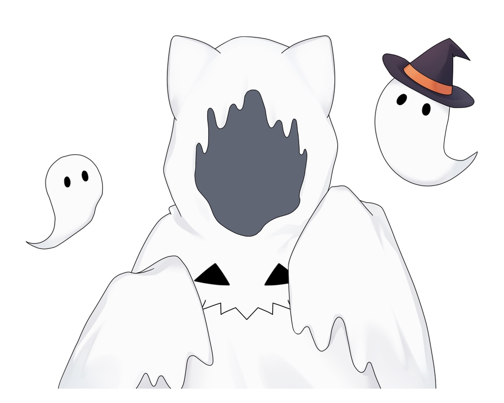 ハロウィン素材・おばけ