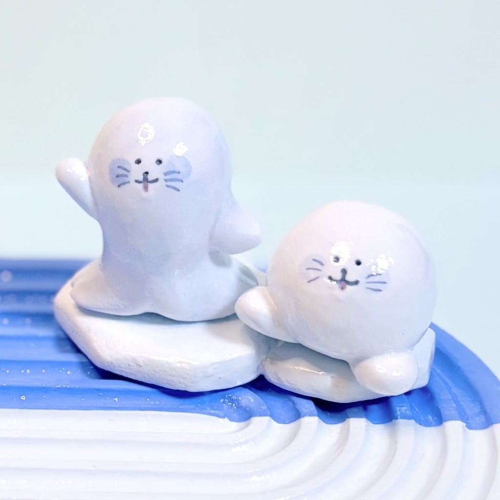 ヤッホーアザラシ小物置き