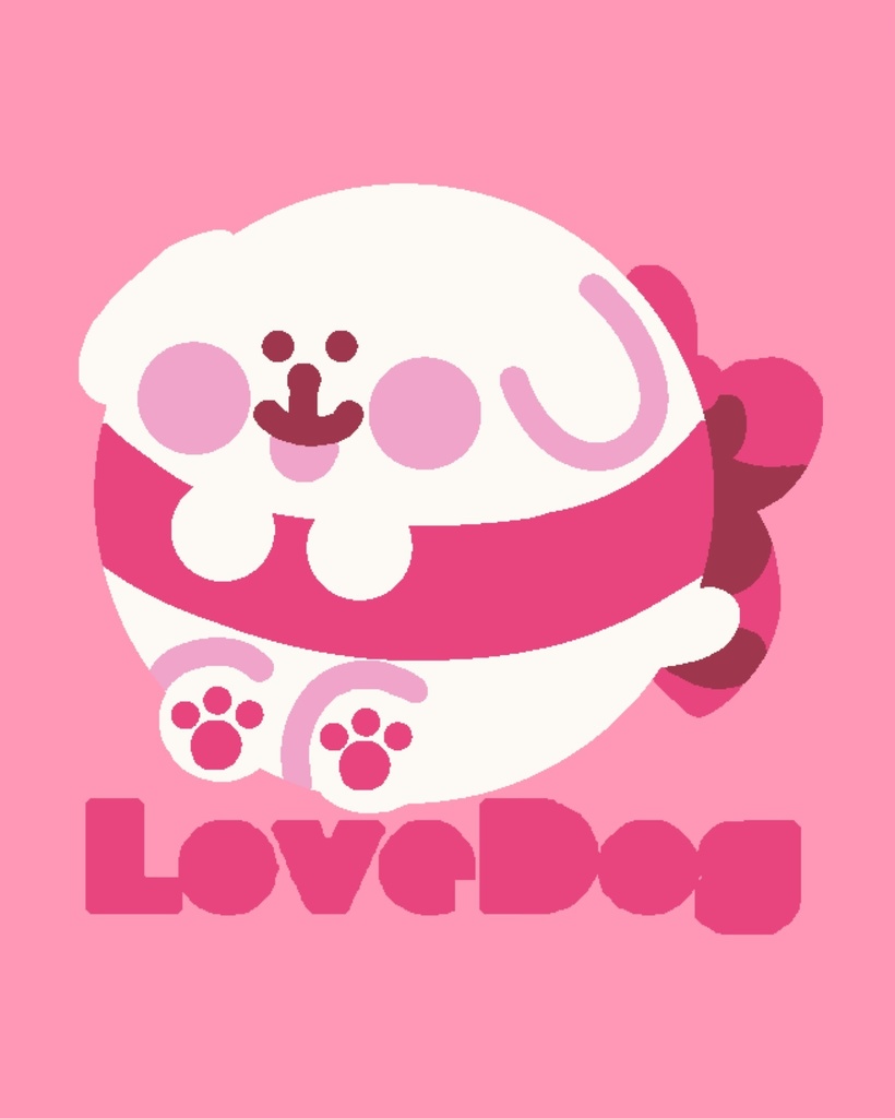 ラブドッグポーチ&キーホルダー