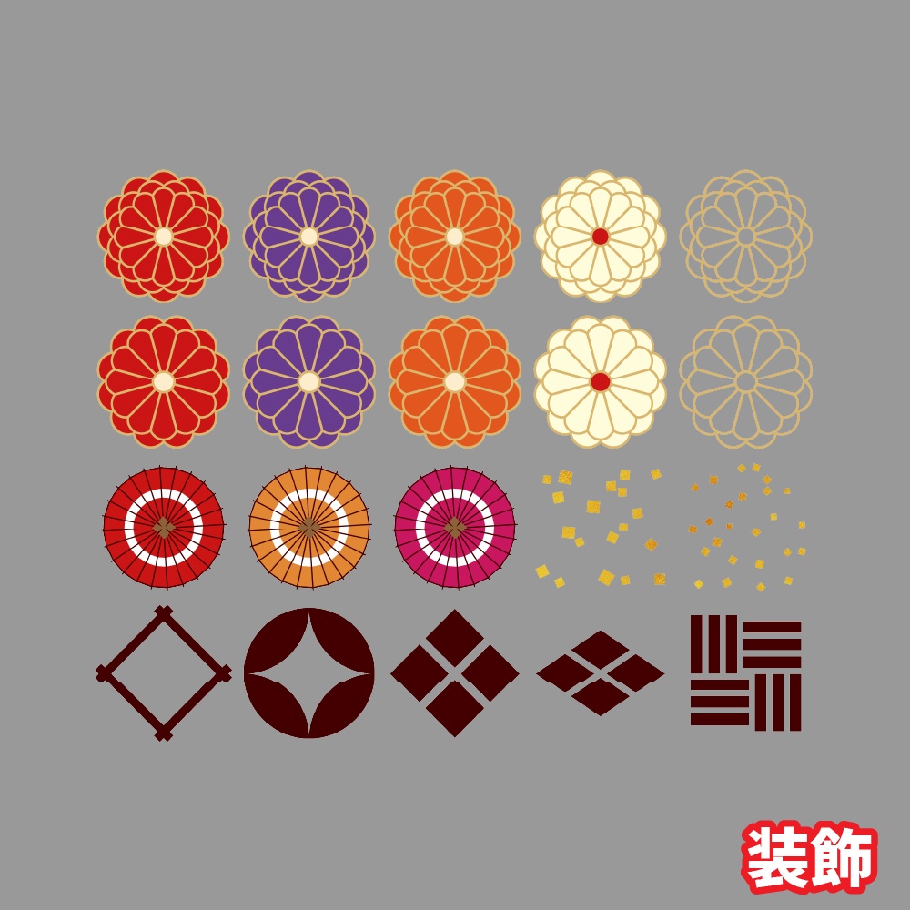 【無料/投げ銭】新ココフォリア用お部屋セット05 和風-茜-