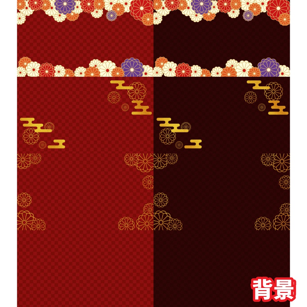 【無料/投げ銭】新ココフォリア用お部屋セット05 和風-茜-