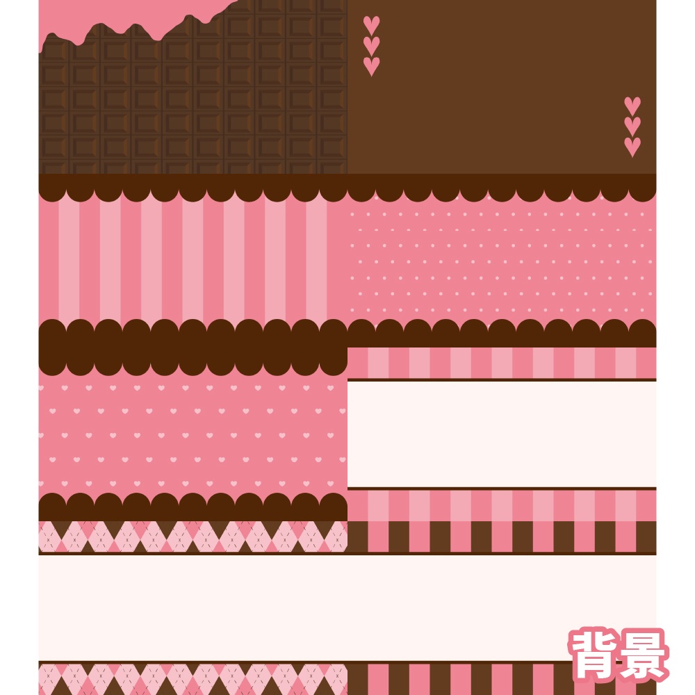 【無料/投げ銭】新ココフォリア用お部屋セット06 チョコ