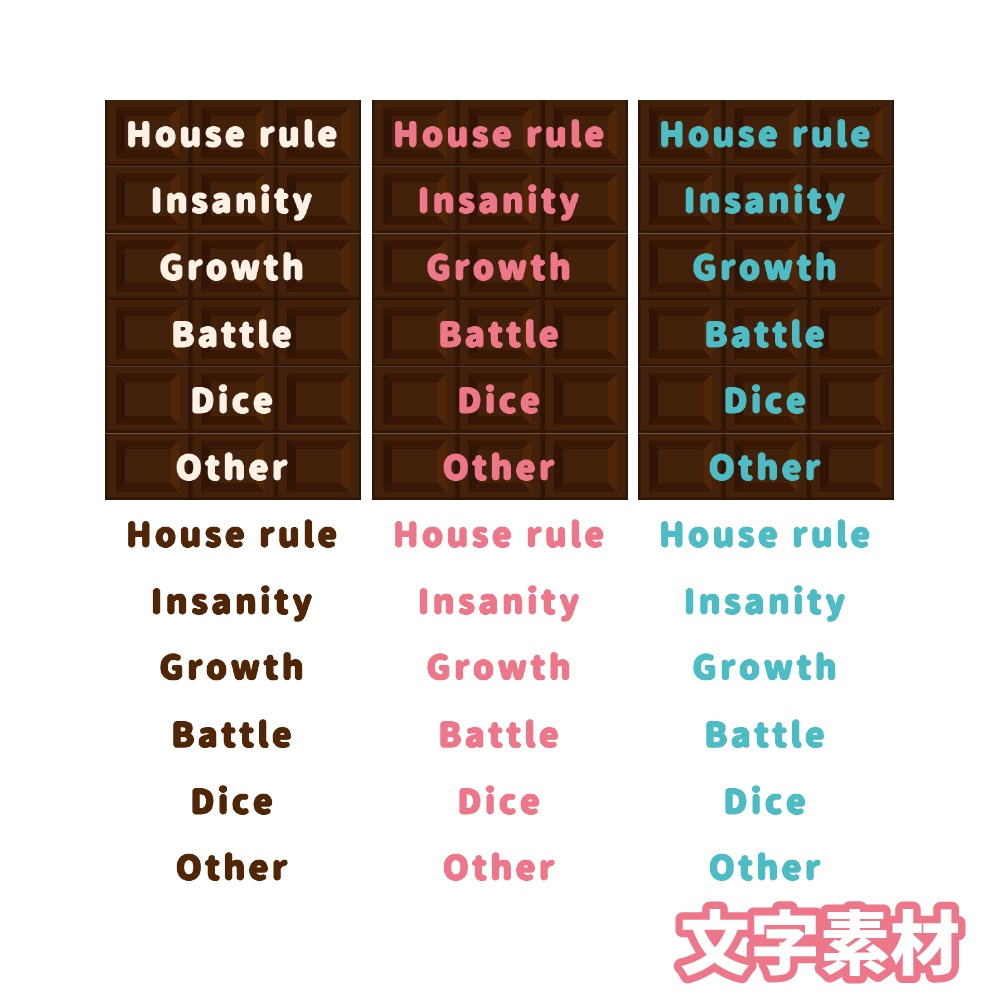 【無料/投げ銭】新ココフォリア用お部屋セット06 チョコ