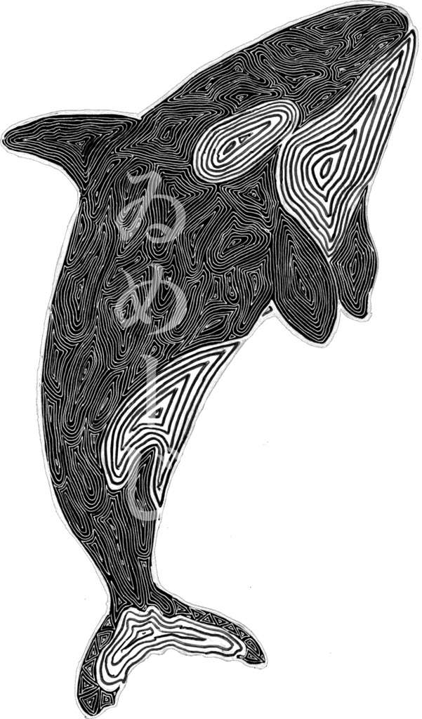 シャチさんぷぁーかぁー(黒)