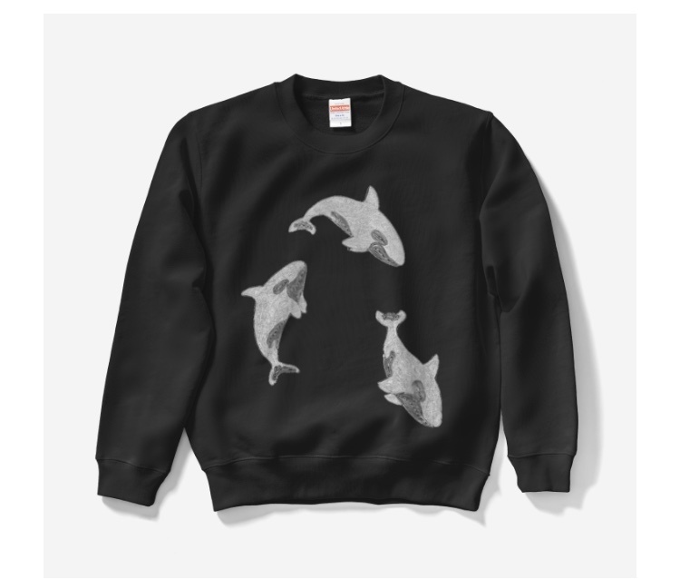 鯱さんすうえっと(黒生地)