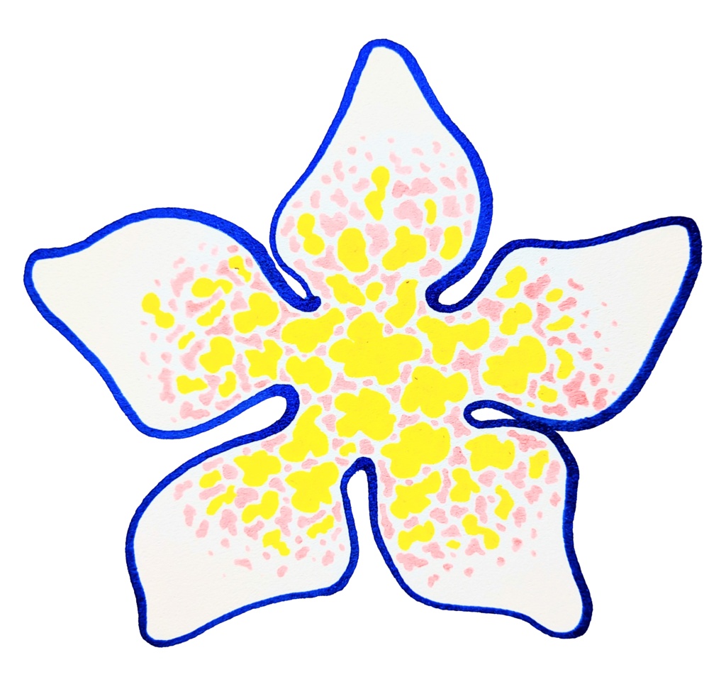 アナログイラストのデータ素材　花03