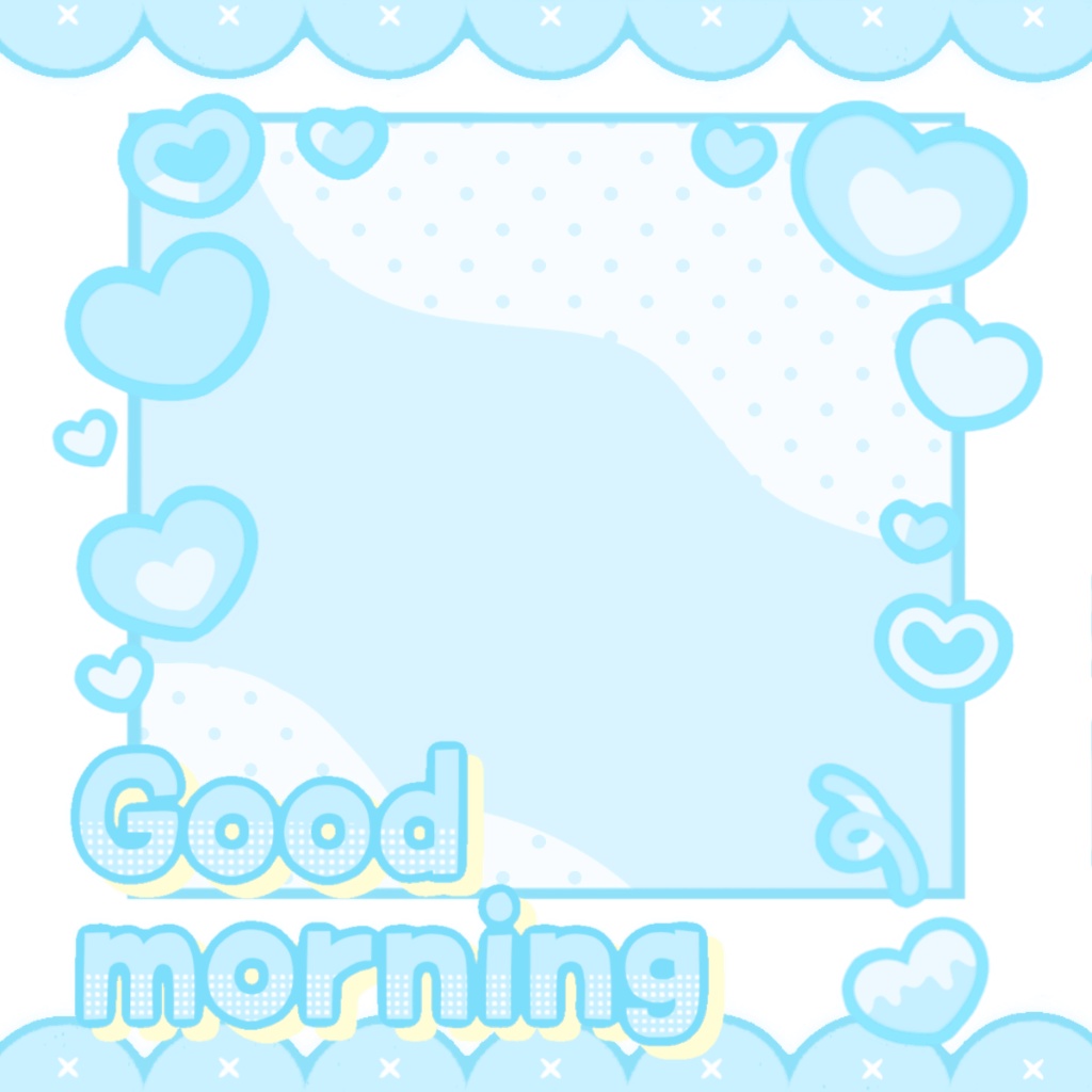 ︎🌟フォロワー限定︎🌟おはようVTuber素材【透過GIF】(12色)