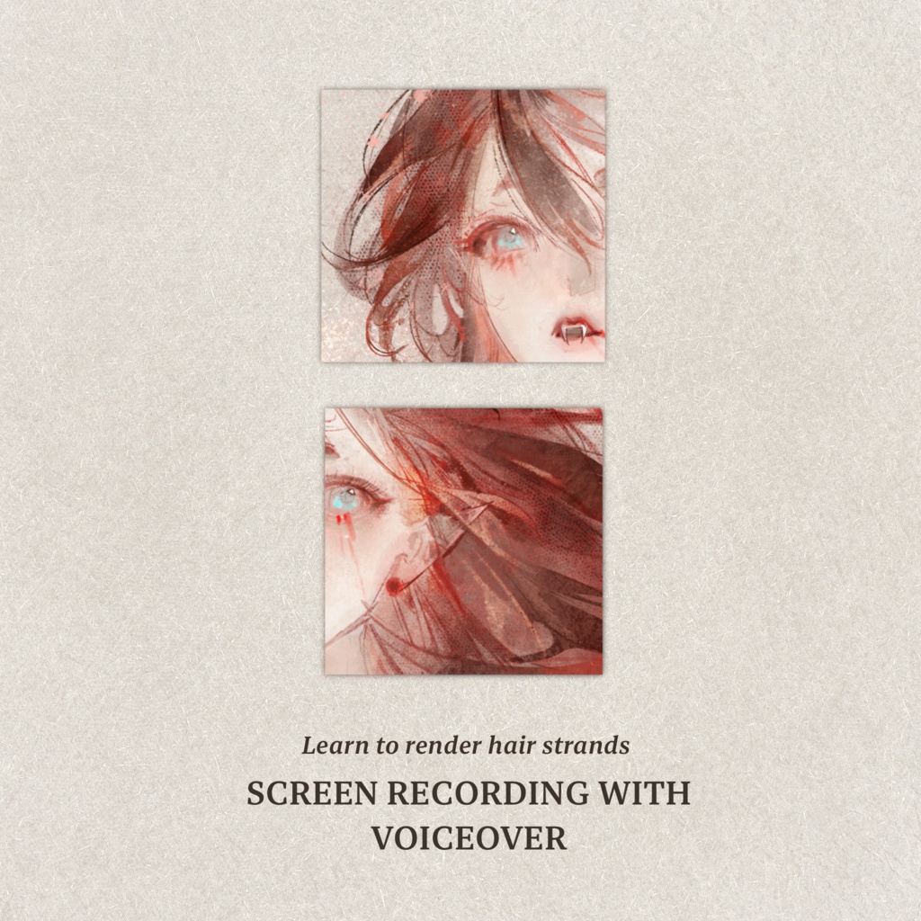 Procreate水彩風人物画チュートリアルビデオ (英語ナレーション付き) | Drawing Tutorial