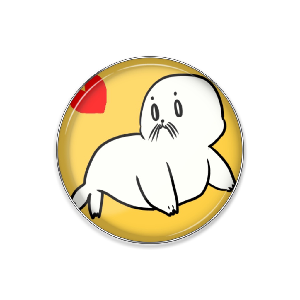 アザラシピンバッジ