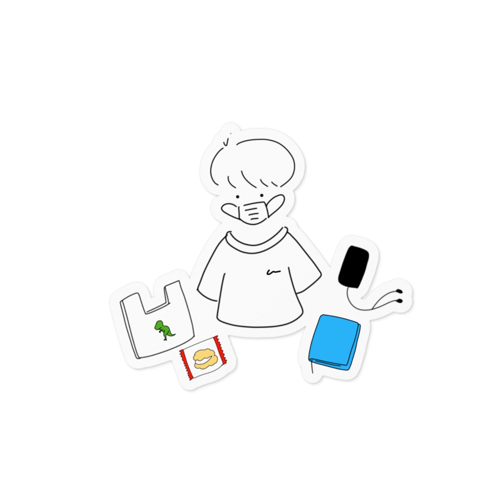 きみのかれファングッズ•おやすみの日ステッカー