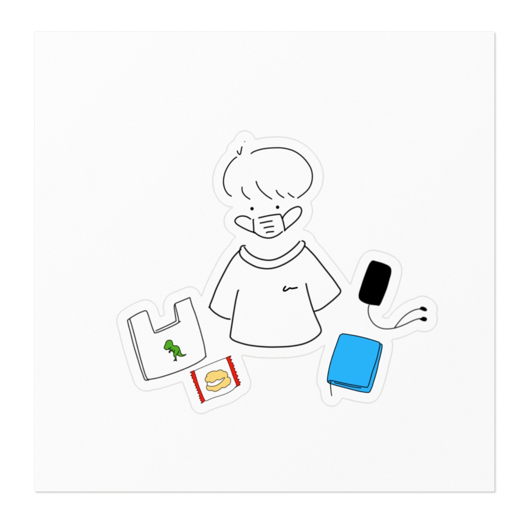 きみのかれファングッズ•おやすみの日ステッカー