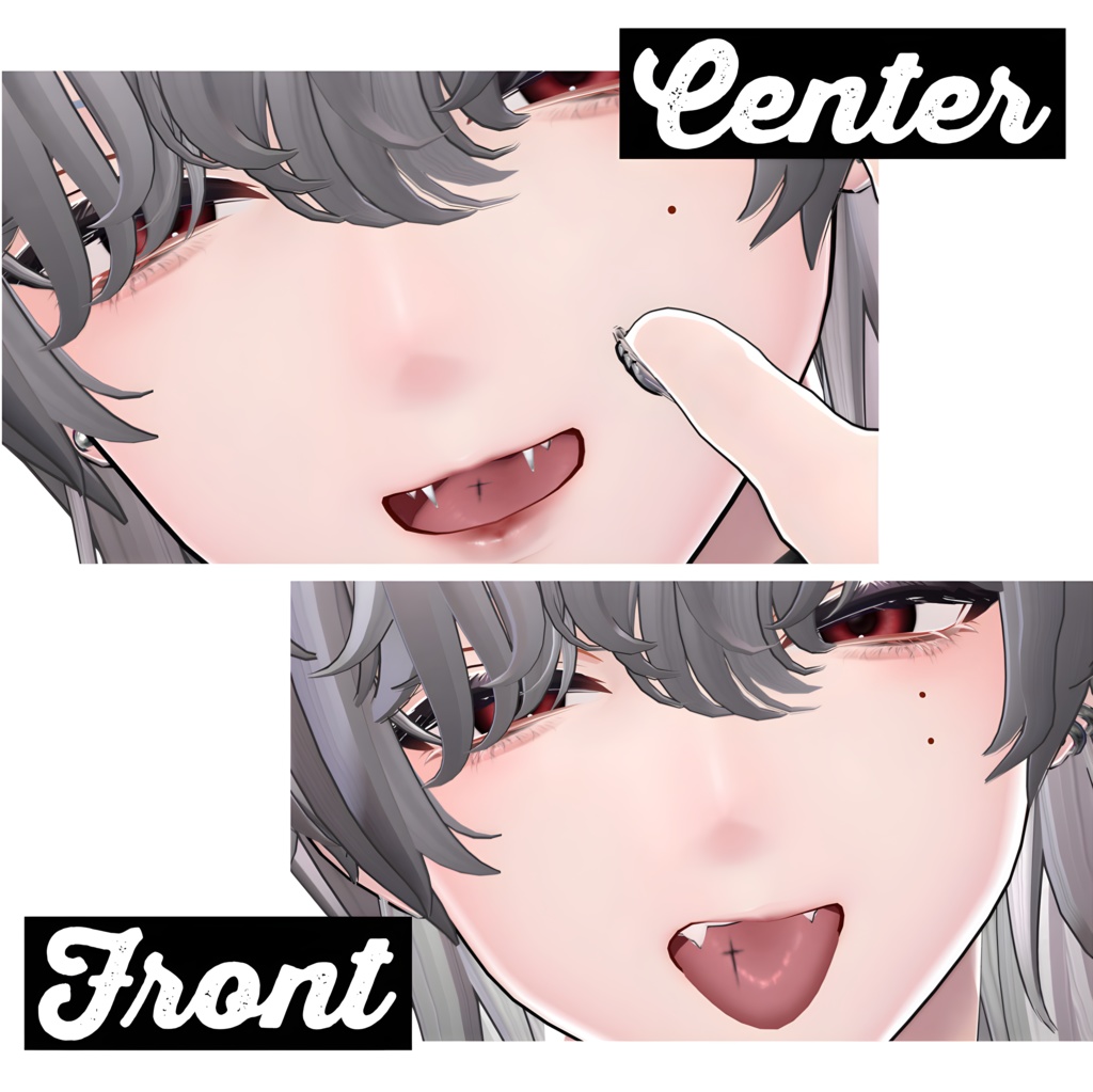 【Freeあり】 狛乃専用 tongue tattoo texture