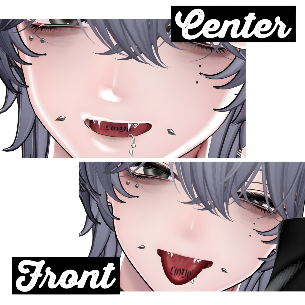【Freeあり】 狛乃専用 tongue tattoo texture